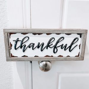 Hobby Lobby “Thankful” home decor sign